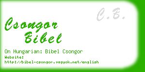 csongor bibel business card